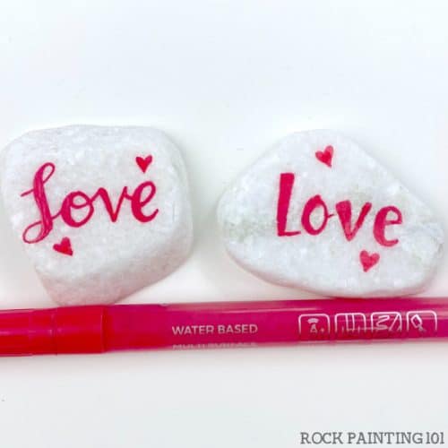 2 ways to write the word love