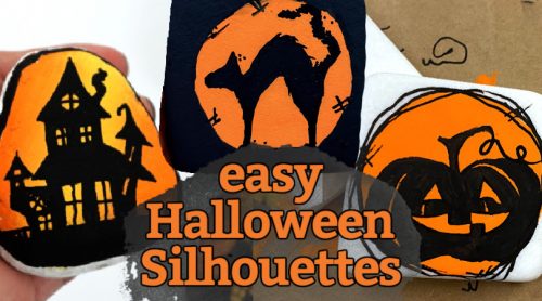 easy halloween silhouettes
