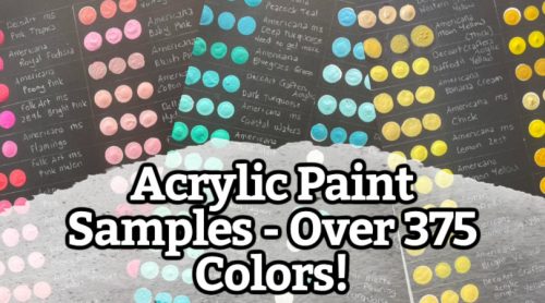 acrylic paint samples dotted mandalas and more