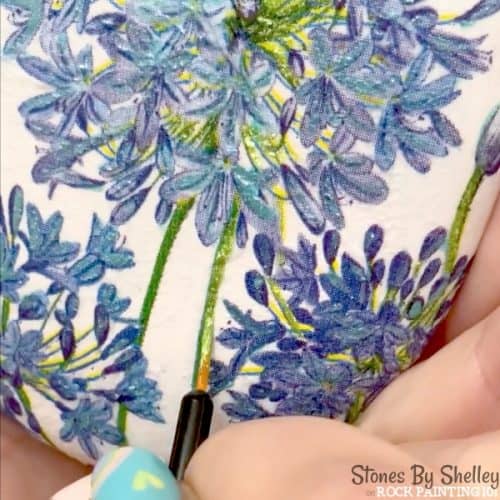 How to Decoupage Rocks with Napkins Step by Step Rock Painting 101